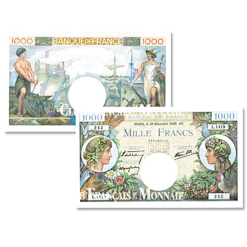 Billet 1000 Francs Commerce et Industrie 1940
