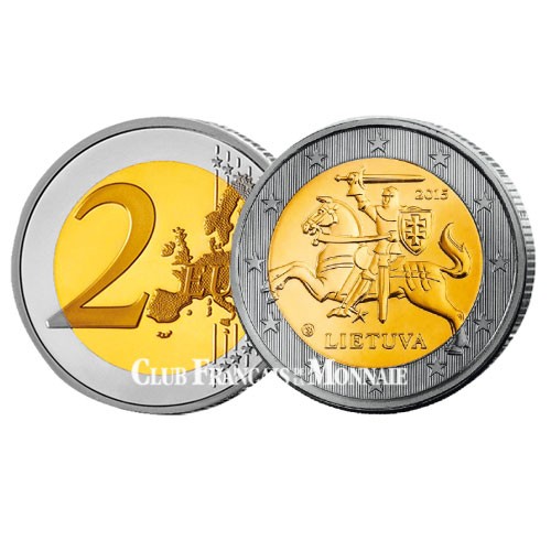 2 Euro Lituanie 2015 - Chevalier Vytis