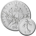 1969 - 5 FRANCS ARGENT TYPE SEMEUSE