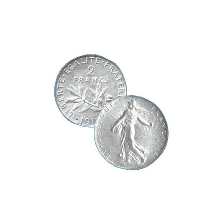 1919 - 2 FRANCS ARGENT - TYPE SEMEUSE 3e REPUBLIQUE