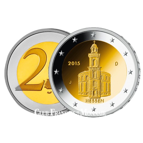 2 Euro Allemagne 2015 - Eglise Saint-Paul  