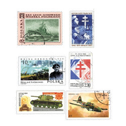 Lot de 50 timbres 39-45