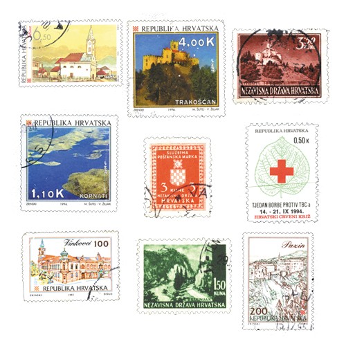 Timbres Croatie