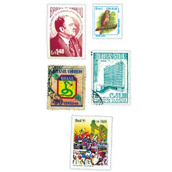 Timbres Brésil - Lot de 300 timbres