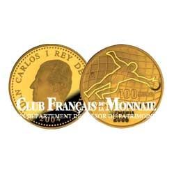 2004 - 100 Euros OR BE ESPAGNE COUPE DU MONDE DE FOOTBALL 2006