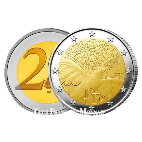 2 Euro France  2015 - 70 ans de Paix en Europe