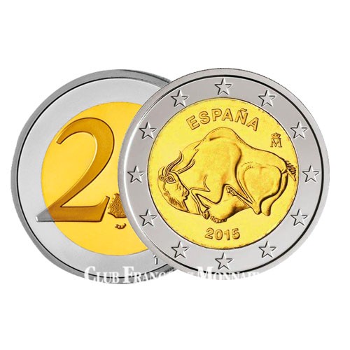 2 Euro Espagne 2015 - Grottes d'Altamira