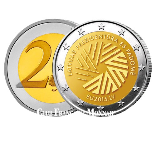 2 Euro Lettonie 2015 - Présidence de l'Union Européenne