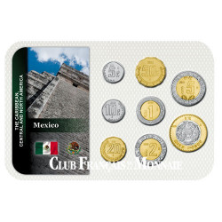 Série de 8 monnaies du Mexique 1999-2010