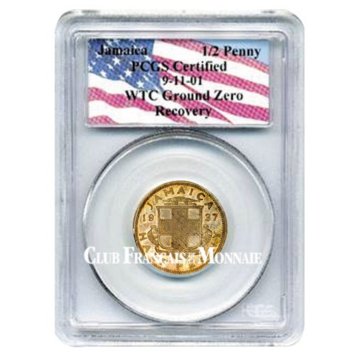 1/2 Penny Jamaïque UNC 1/2 Penny Jamaïque UNC