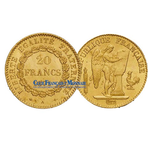 20 FRANCS OR GENIE 1874 A  - IIIe REPUBLIQUE