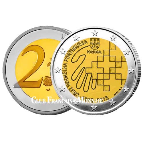 2 Euro Portugal 2015 - 150 ans de la Croix Rouge