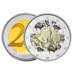 2 Euro Espagne colorisée 2015 - Grottes d'Altamira