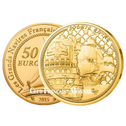 50 Euro Or 1/4 d'once France BE 2015 - Soleil Royal 