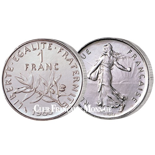 20 pièces de 1 Franc 20 pièces de 1 Franc