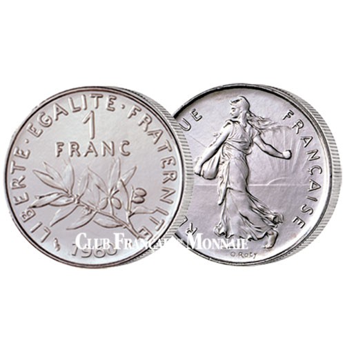 20 pièces de 1 Franc