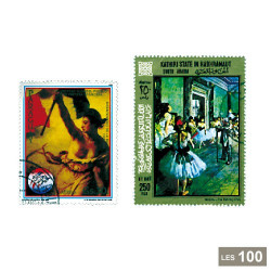 100 timbres Peintres français
