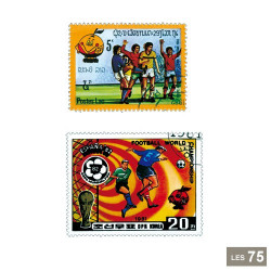 75 timbres Coupe du Monde Espagne 1982