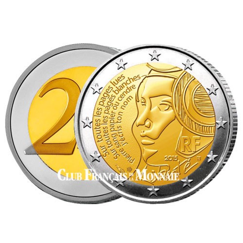 2 Euro Liberté France 2015 - 225 ans Fête de la Fédération