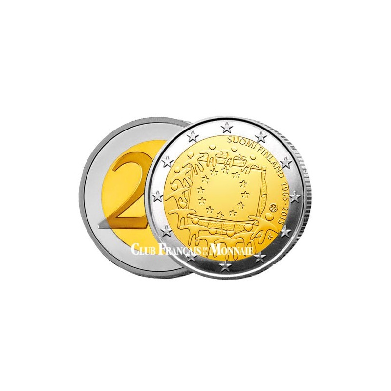 2 euro Chypre 2015 Drapeau Européen couleur 1 2 euro Chypre 2015 Drapeau Européen couleur 1