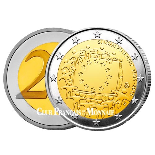 2 Euro Finlande 2015 - 30e anniversaire du drapeau européen