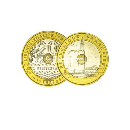 1993 - 20 Francs bicolore Jeux Méditerranéens