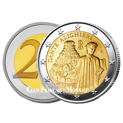 2 Euro Italie 2015 - 750 ans Dante