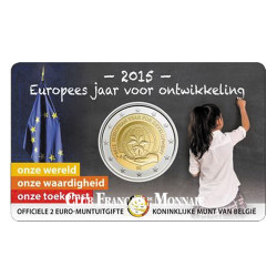 2 Euro Belgique BU 2015 - L’Année européenne  du développement 