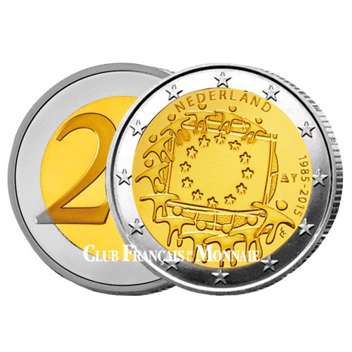 2 Euro Pays-Bas 2015 - 30e anniversaire du drapeau européen