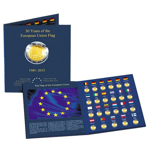 Album de rangement - 2 Euro Drapeaux Album de rangement - 2 Euro Drapeaux
