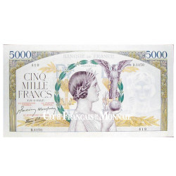 Billet 5 000 Francs Victoire 