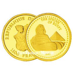 1 500 Francs Or Congo BE 2005 - Le sphinx de Gizeh
