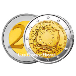 2 Euro Autriche 2015 - 30ème anniversaire du drapeau européen