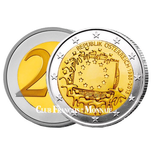2 Euro Autriche 2015 - 30ème anniversaire du drapeau européen