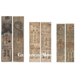 Lot de 3 billets Japonais 1730 - 1830