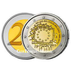 2 Euro Belgique BE 2015 - 30ème anniversaire du drapeau européen