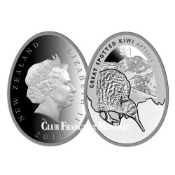 1 Dollar Argent Ovale Nouvelle Zélande BU 2016 - Kiwi 