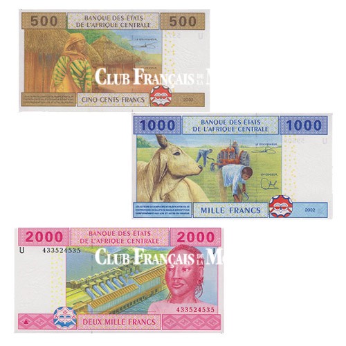3 Billets Cameroun 2002