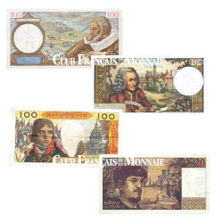 Lot de 4 Billets Français