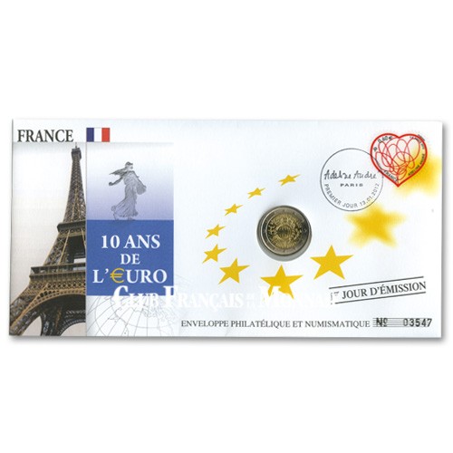 L’enveloppe 2 Euro France 2012 - 10 ans de l’Euro