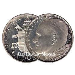 500 Lires Argent Vatican - Jean-Paul II