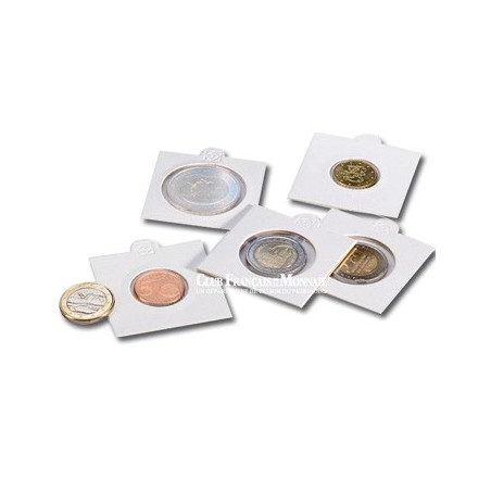 Cadres autocollants pour monnaie - Diamètre 22,50 mm