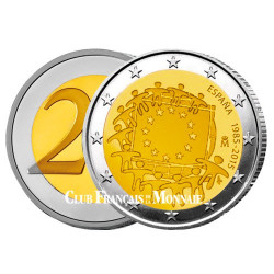 2 Euro Espagne 2015 - 30ème anniversaire du  drapeau européen