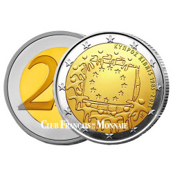 2 Euro Chypre 2015 - 30ème anniversaire du  drapeau européen