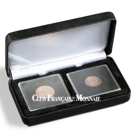 Écrin 2 cases noir Quadrum