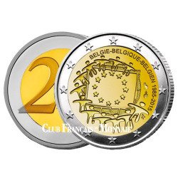 2 Euro Belgique 2015 - 30ème anniversaire du drapeau européen