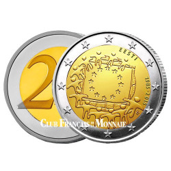 2 Euro Estonie 2015 - 30ème anniversaire du  drapeau européen