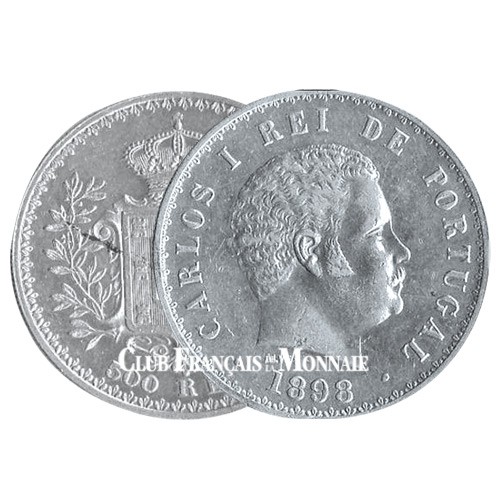 500 Reis Argent Portugal (1891-1908) - Carlos Ier