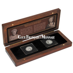 Coffret 1 Denier Marc Aurèle et 1 Denier Faustine La jeune