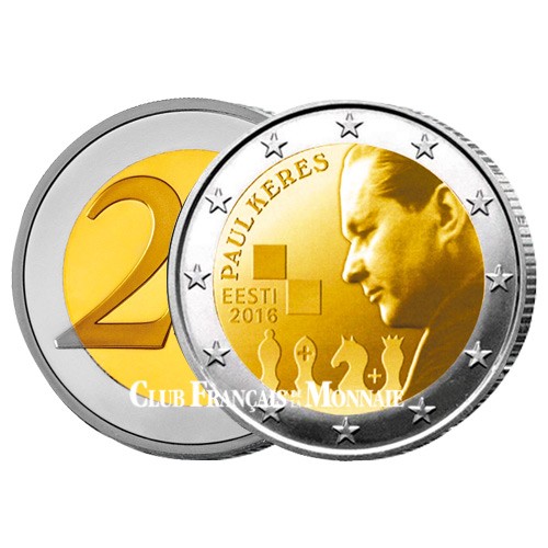2 Euro Estonie 2016 - 100ème anniversaire de la naissance de Paul Kérès